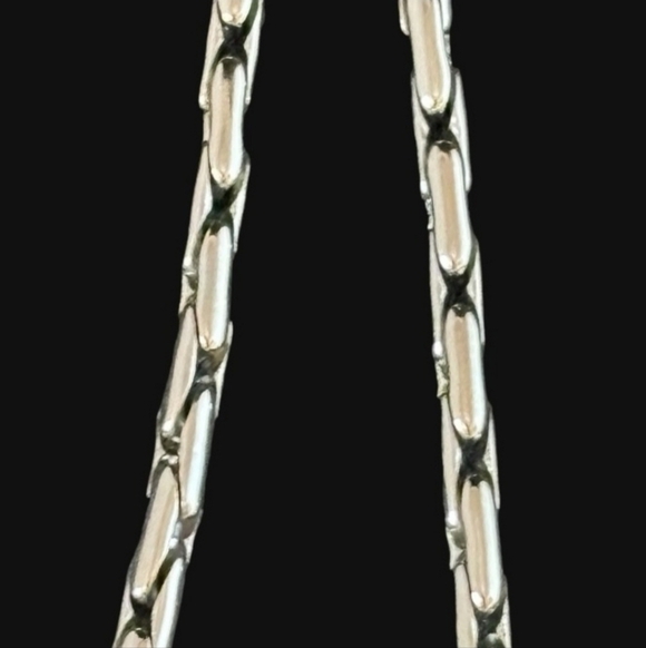 Retired Premier Designs Silver & Gold Two Tone Pendant Necklace - Picture 8 of 9